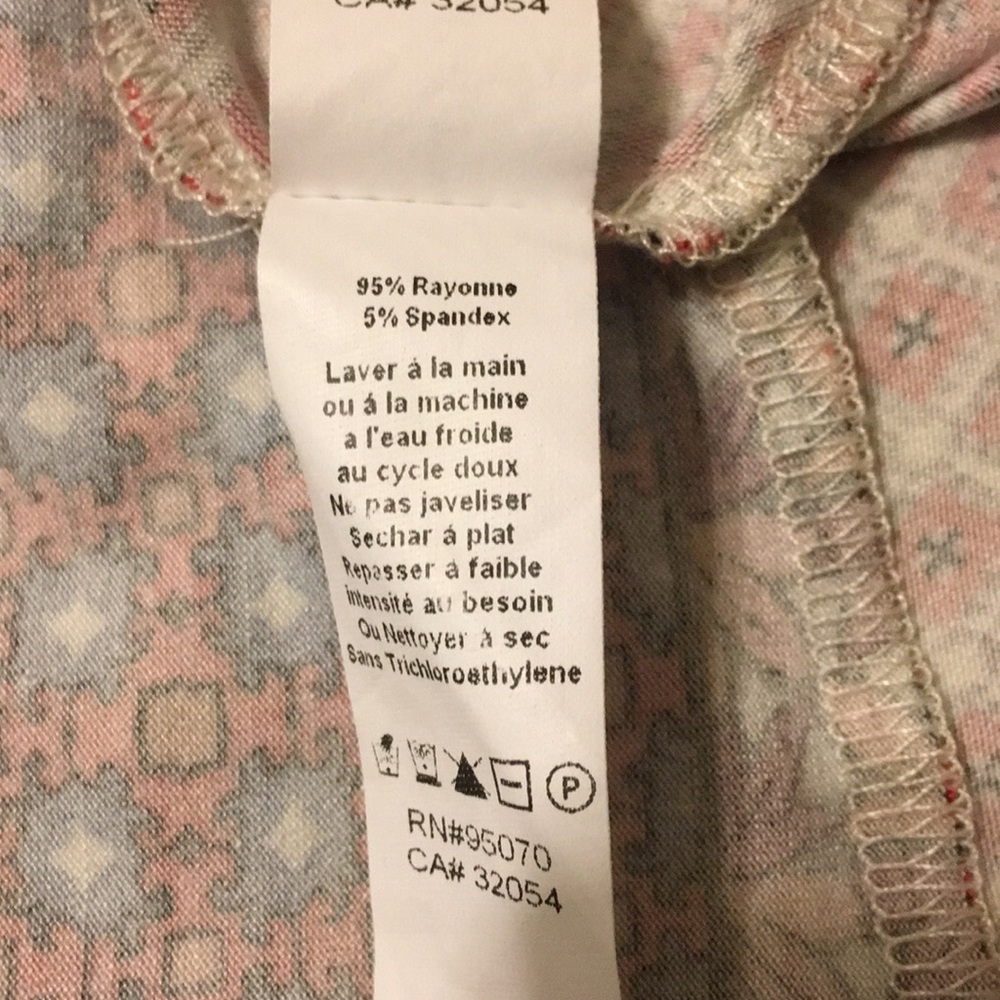 Weston Wear for Anthropologie red/white multicolored tunic/tank top - Picture 6 of 7